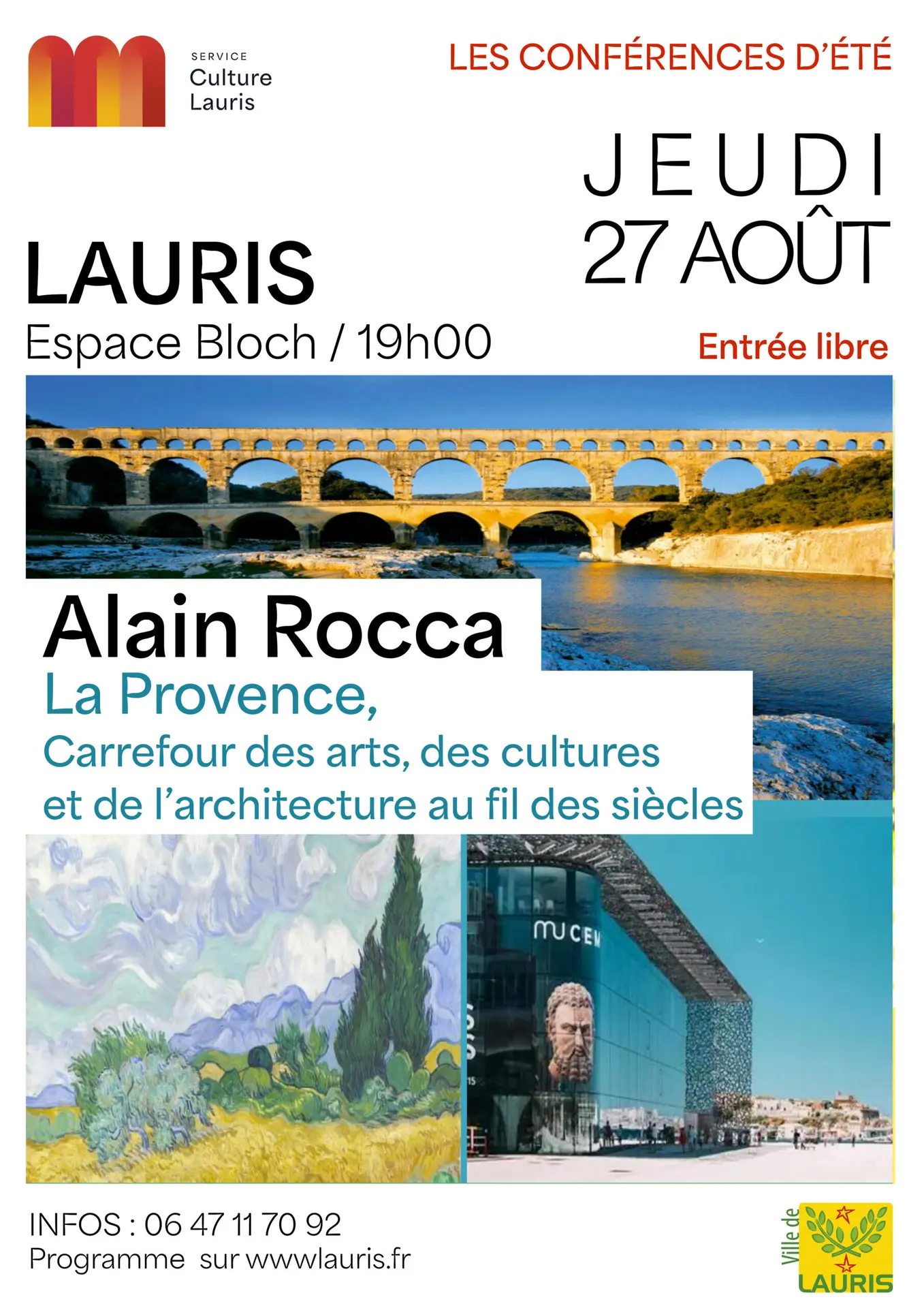 Conférence sur la Provence avec Alain Rocca