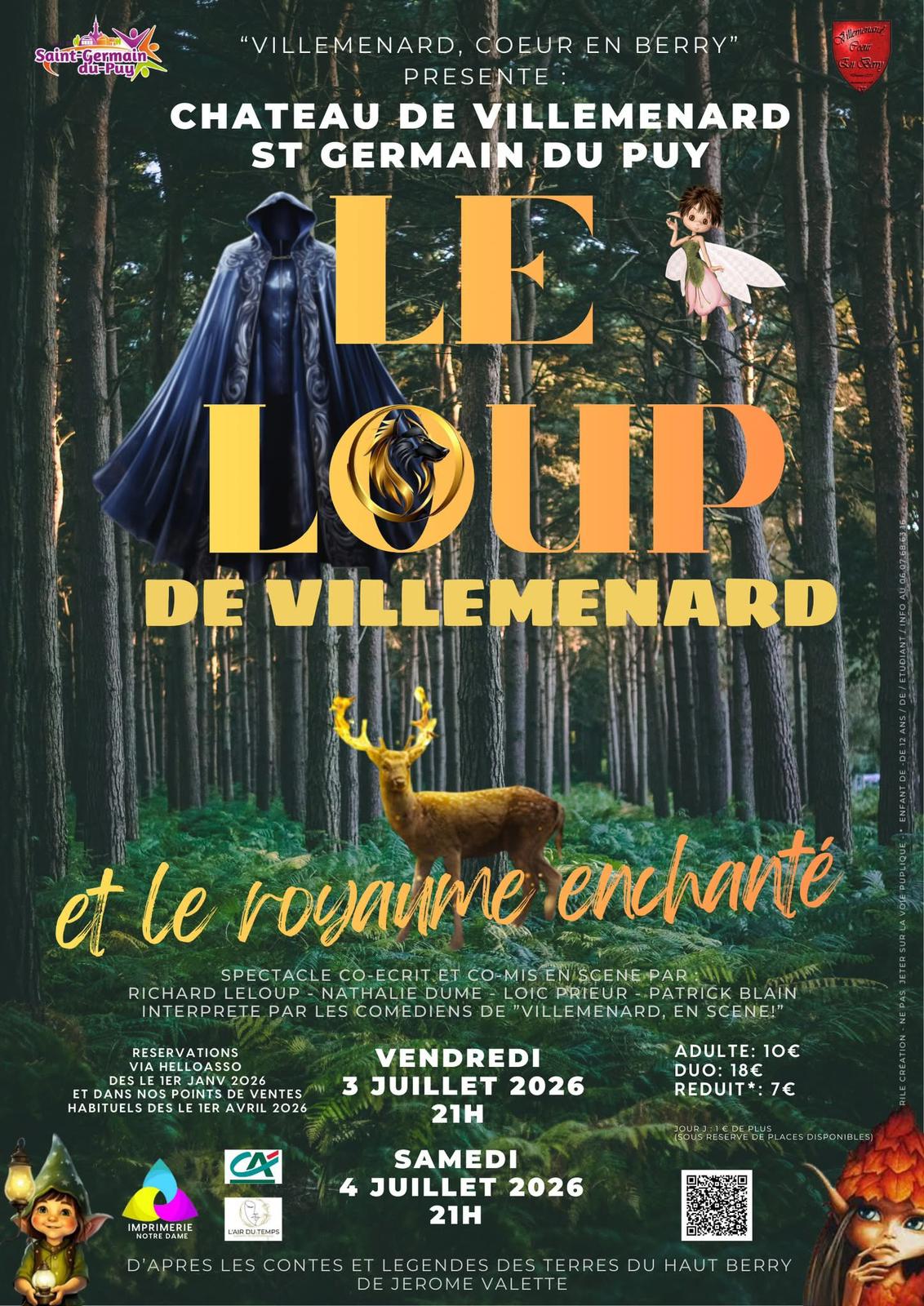 "Le Loup de Villemenard" et le Royaume Enchanté
