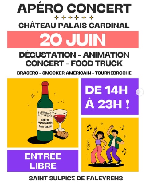 Château Palais Cardinal : Apéro concert