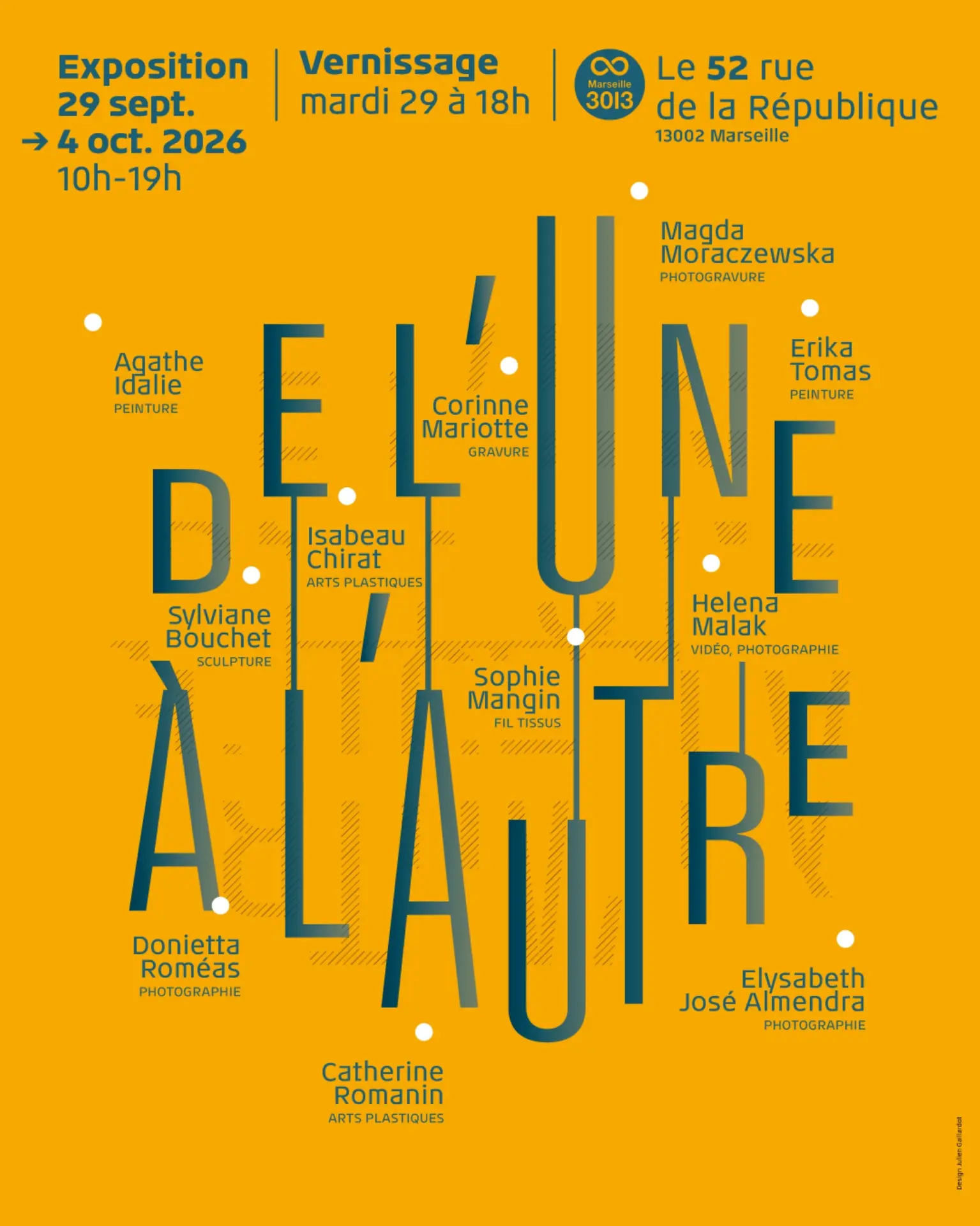 Exposition de l'une à l'autre