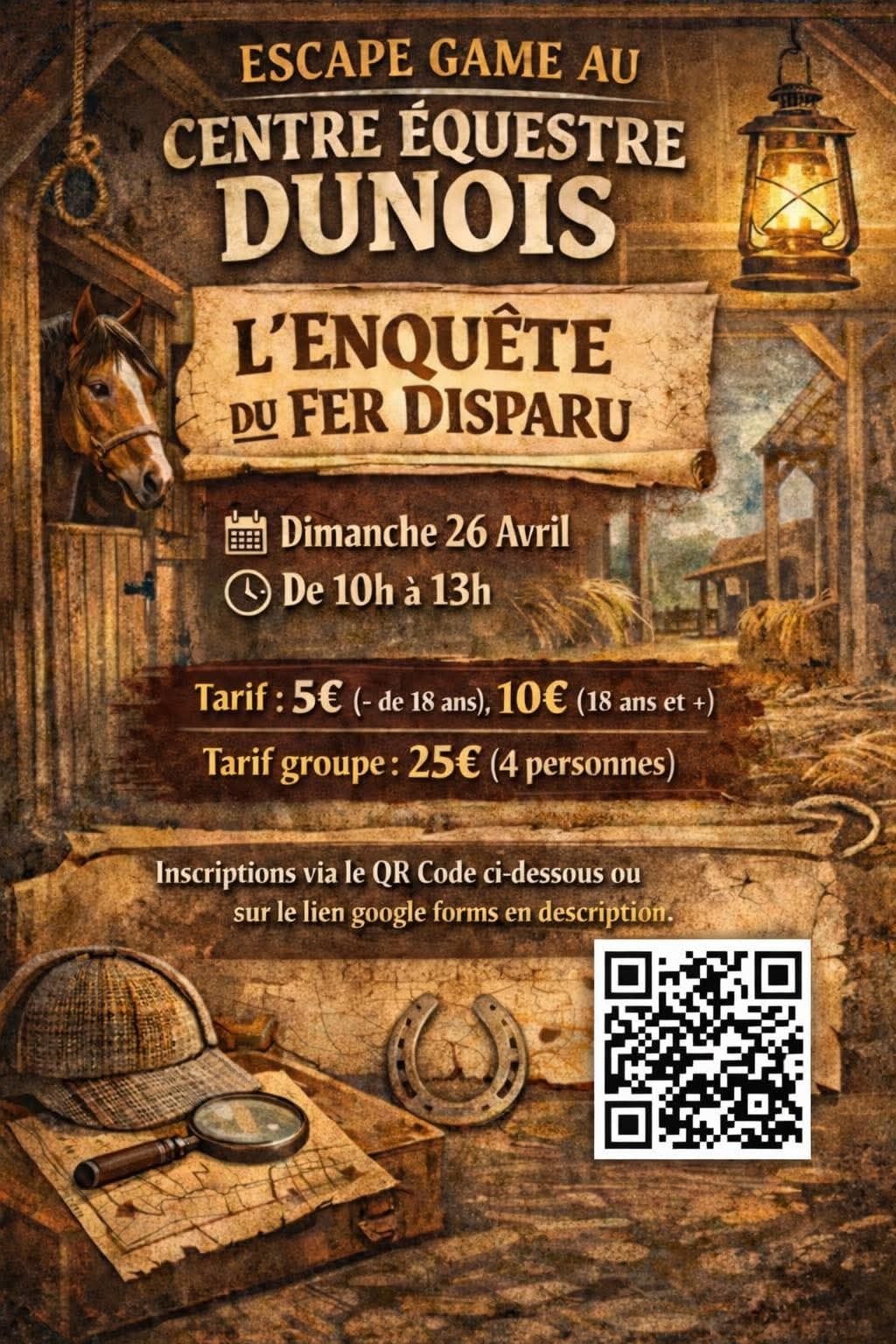 Escape game - L'Enquête du Fer Disparu