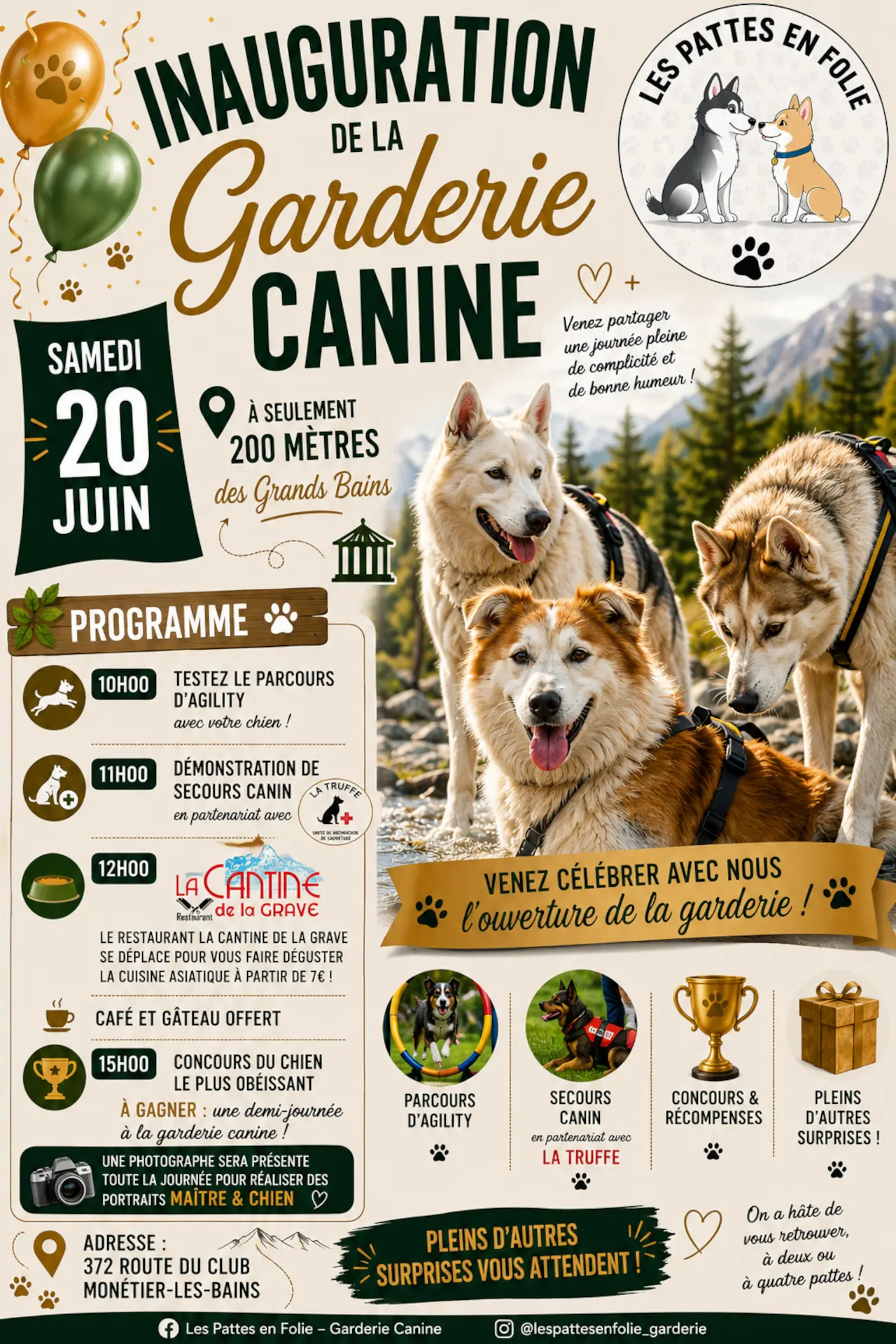 Inauguration de la Garderie Canine