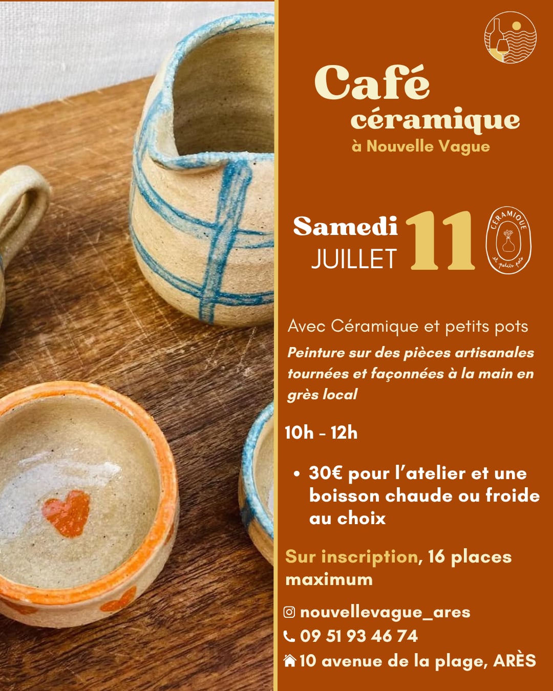 Café céramique à Nouvelle Vague