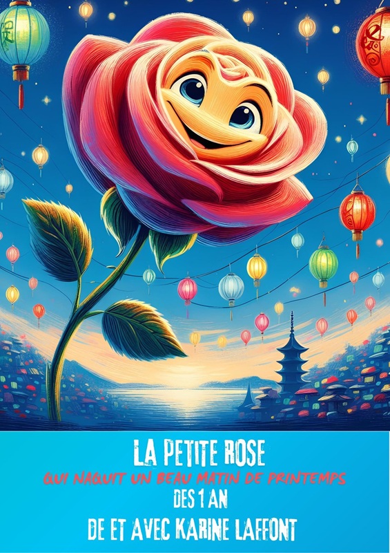 SPECTACLE ENFANT "LA PETITE ROSE QUI NAQUIT UN MATIN DE PRINTEMPS"