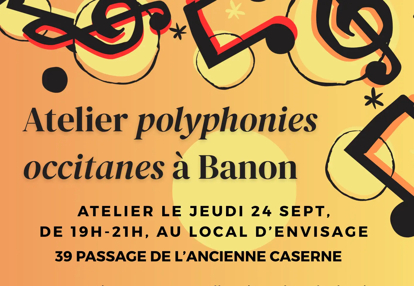 Atelier de chants polyphoniques occitans