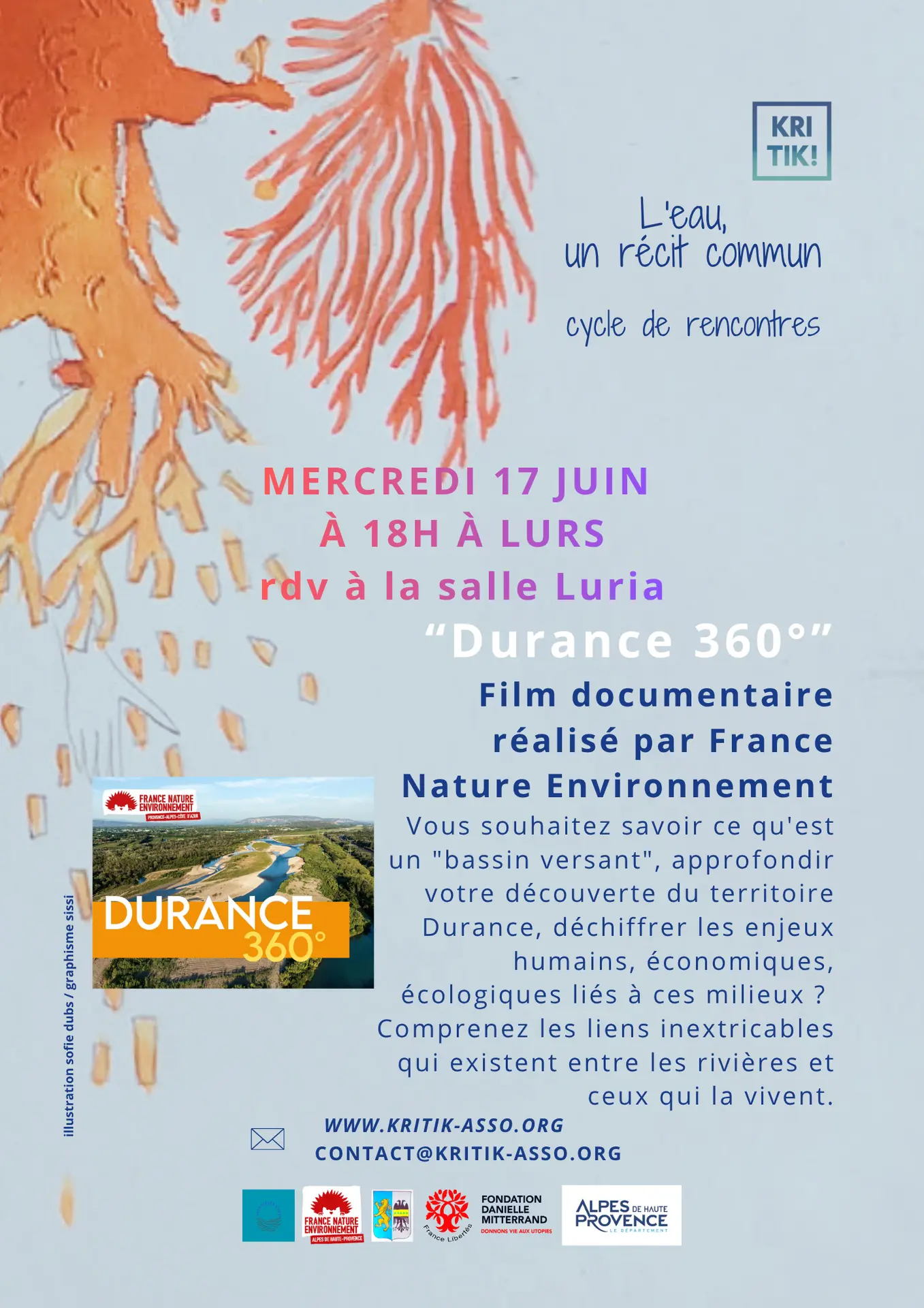 Cycle de rencontres " L'eau, un récit commun"