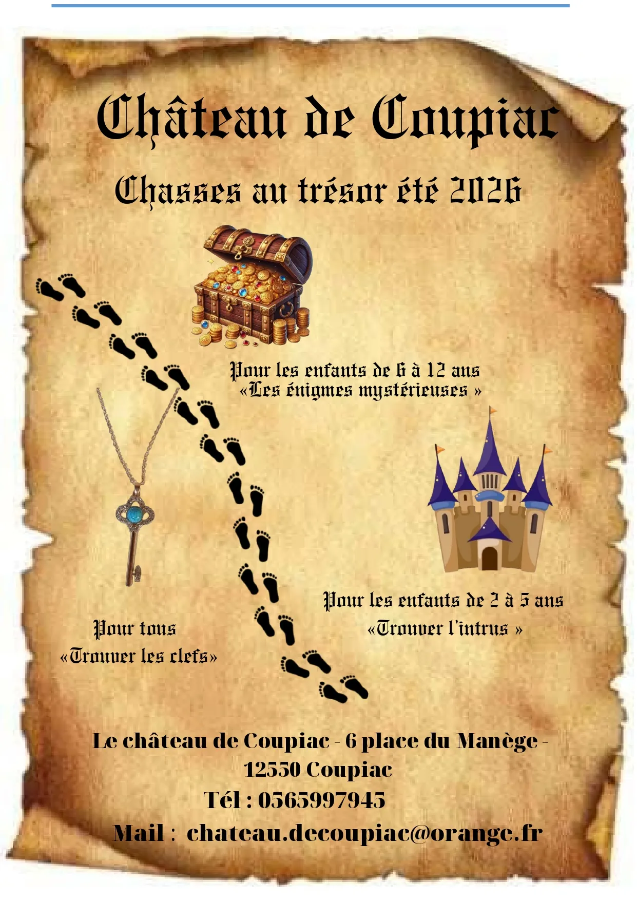 Chasses aux trésors au château