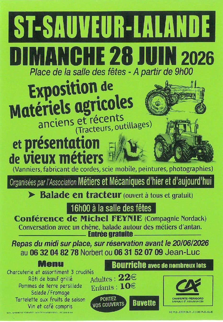Exposition de matériels agricoles et vieux métiers