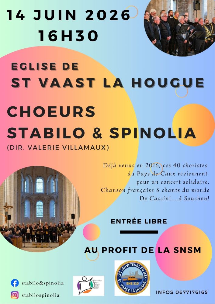 Concert chœurs Stabilo et Spinolia