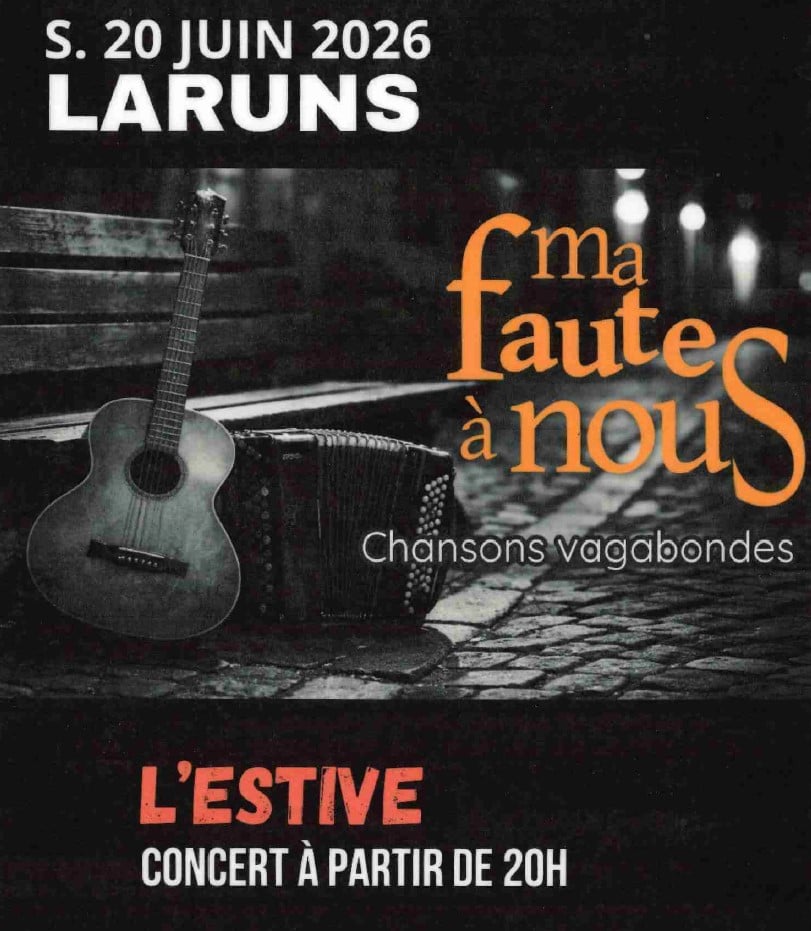 Concert à l'Estive - Ma faute à nous