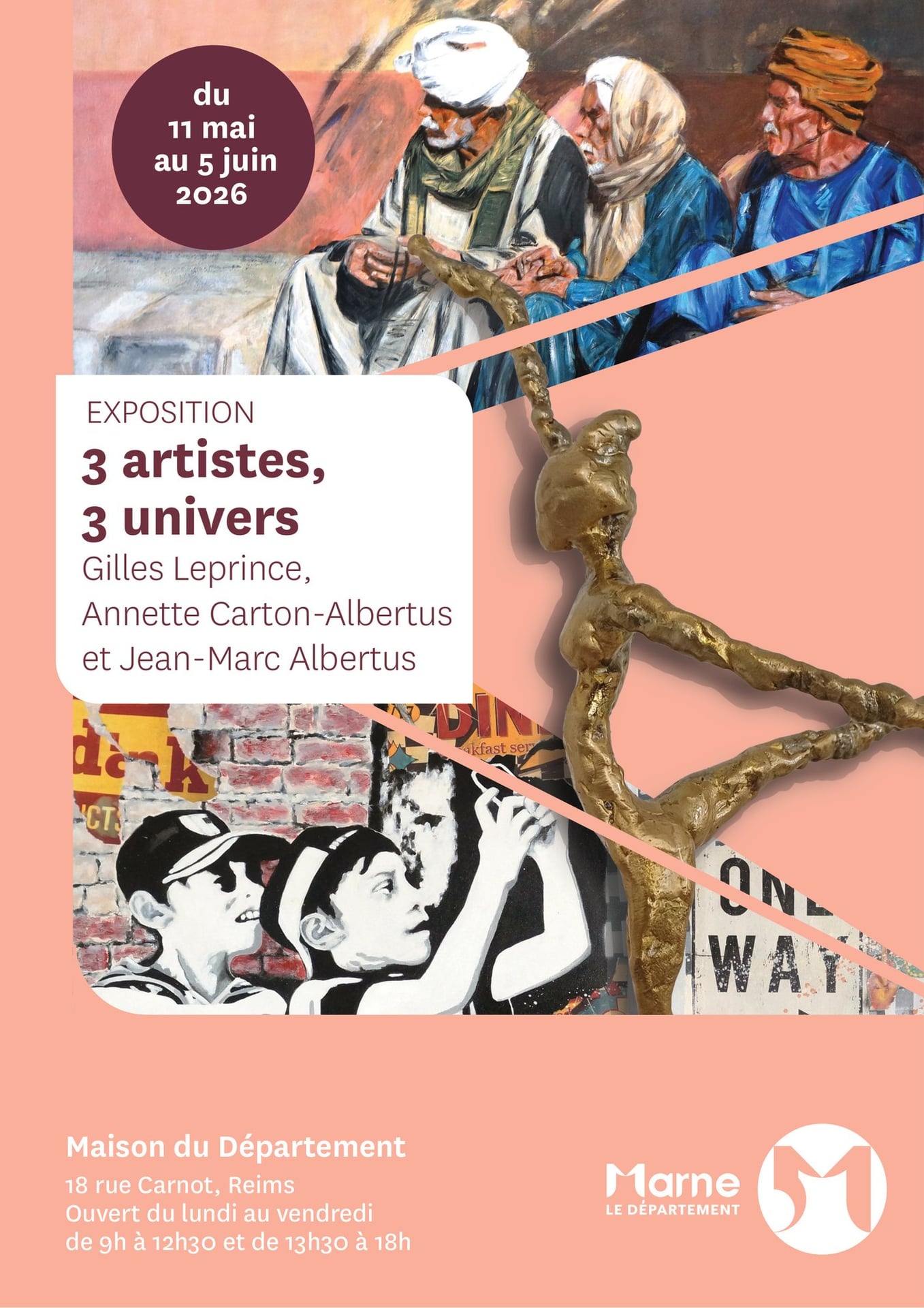 3 artistes, 3 univers