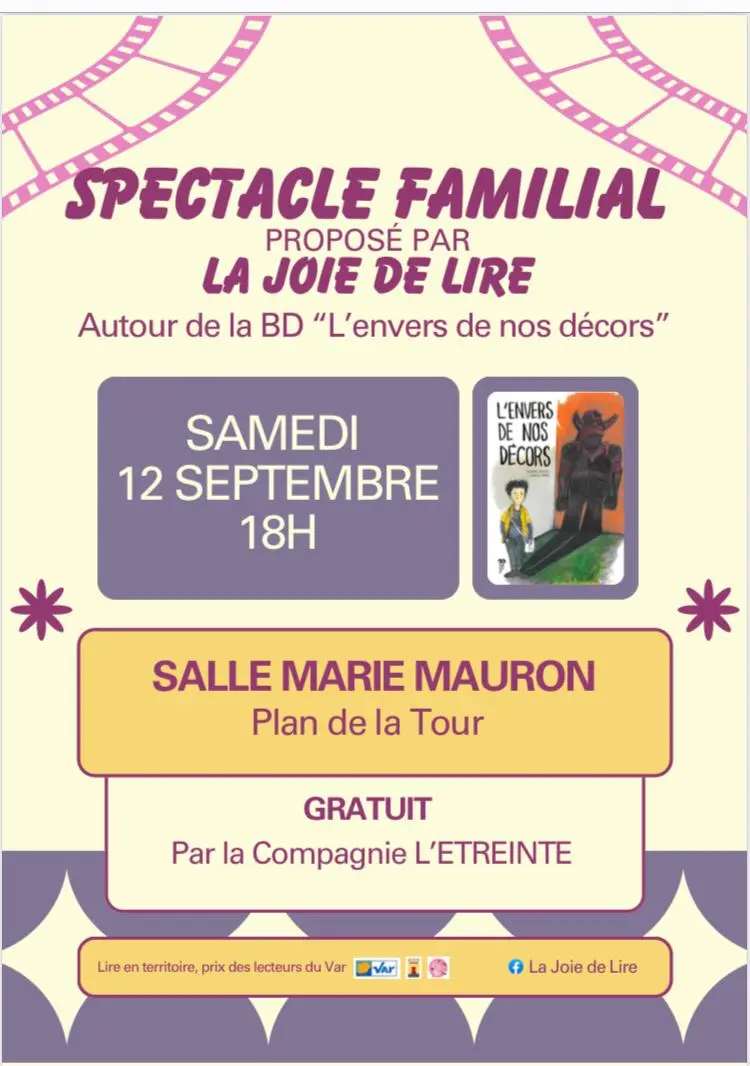 Spectacle familial autour de la BD « L’envers de nos décors »