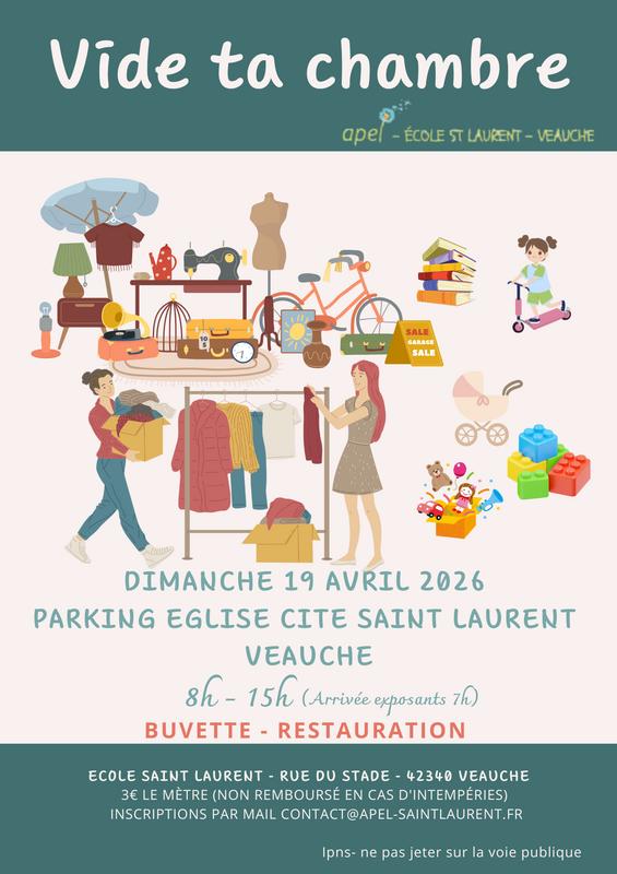 Vide ta chambre de l'école st laurent