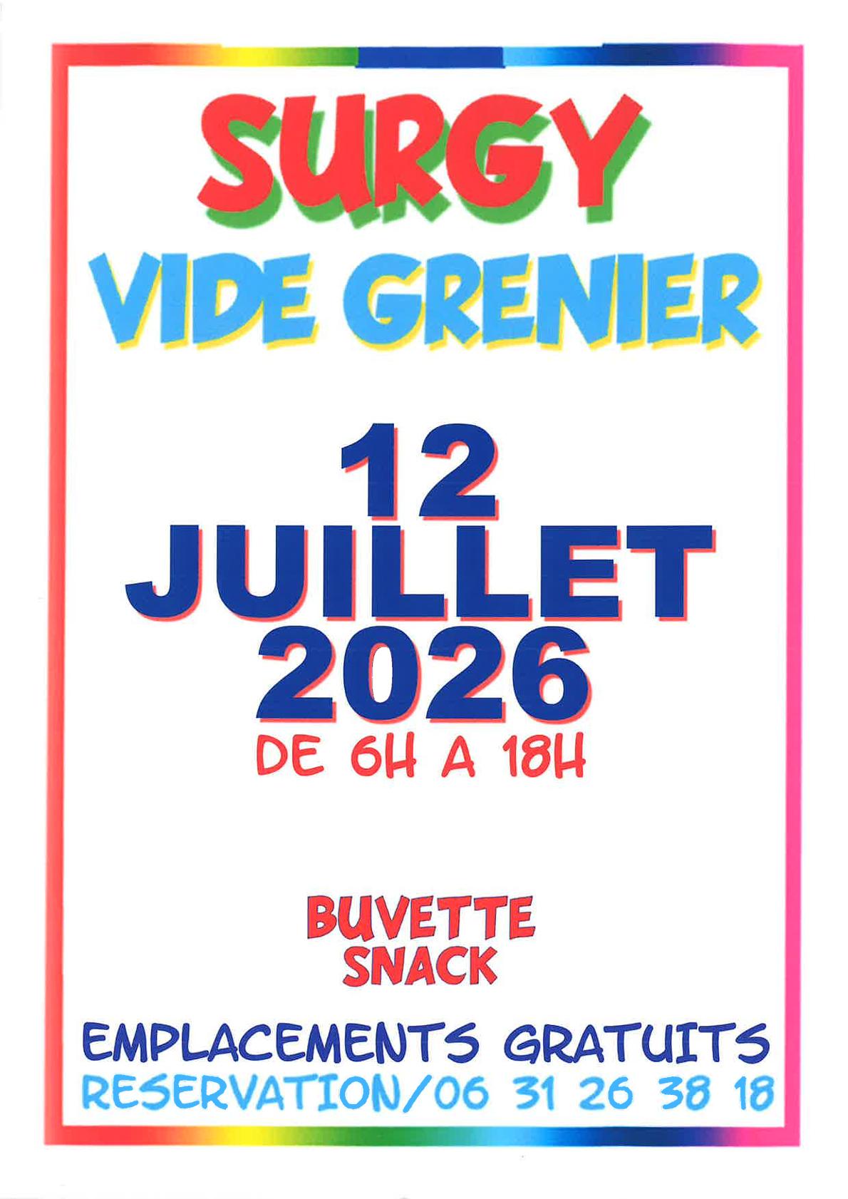 Vide-greniers à Surgy