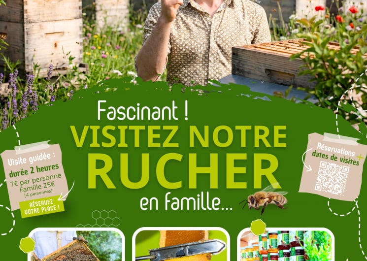 Visite du Rucher chez Les Ruchers De Mathieu