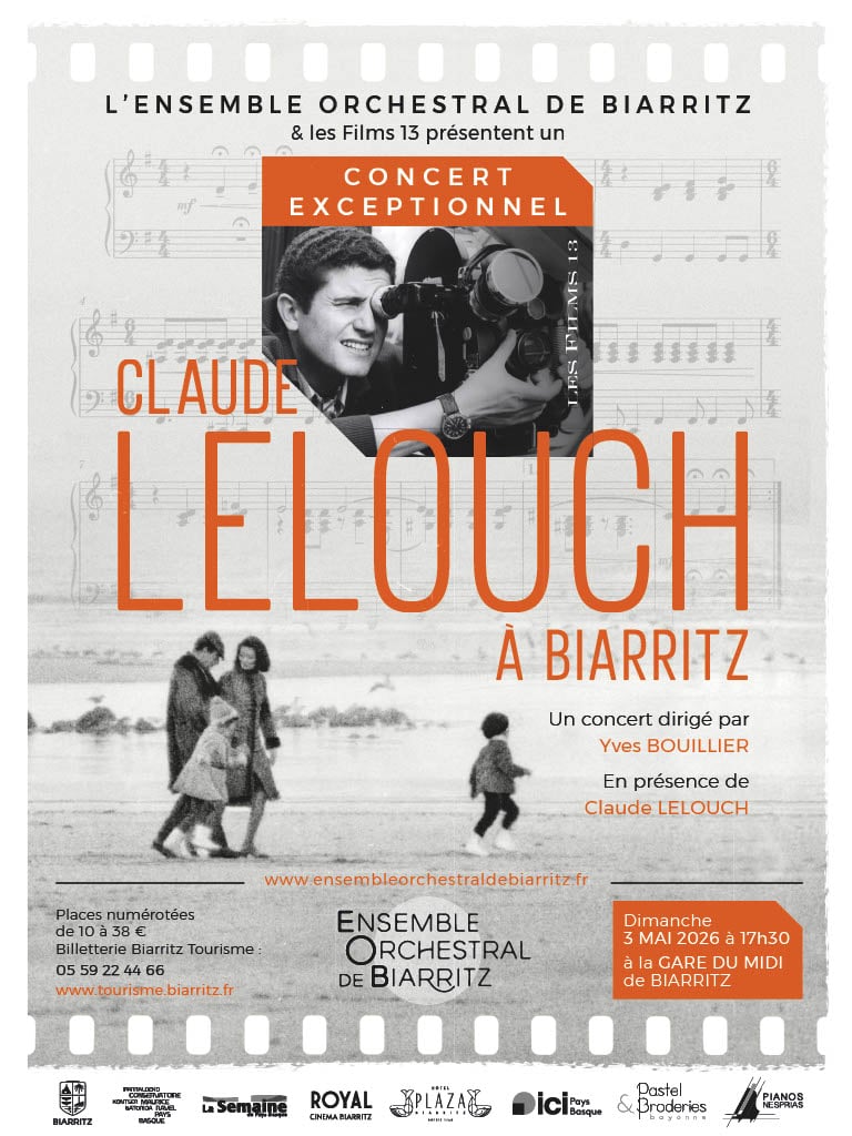 Ensemble Orchestral de Biarritz - Concert « Claude Lelouch à Biarritz »