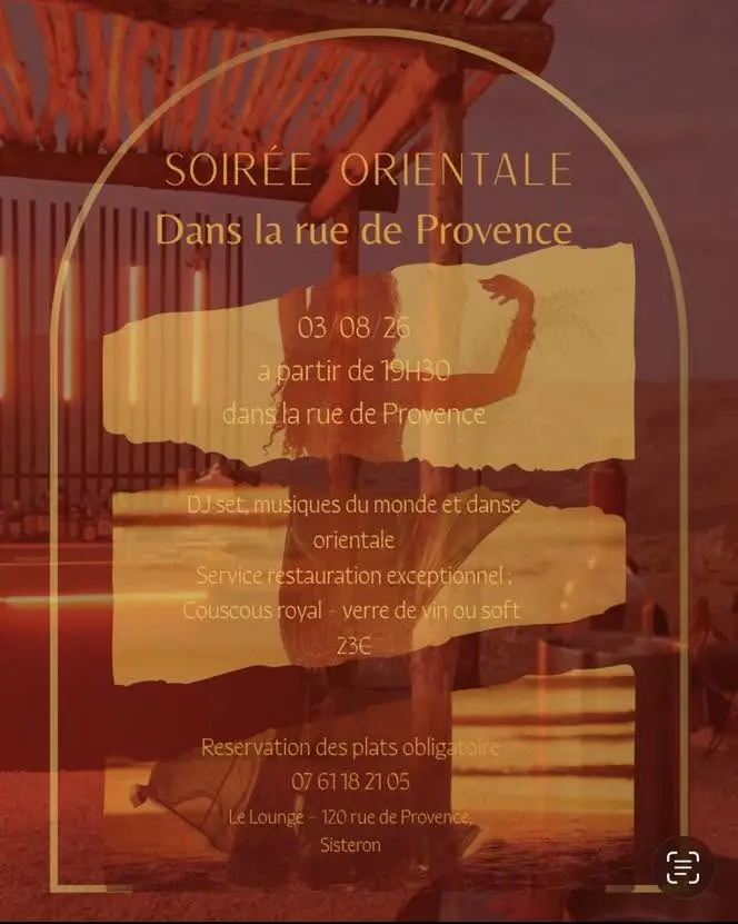 Soirée orientale au Lounge