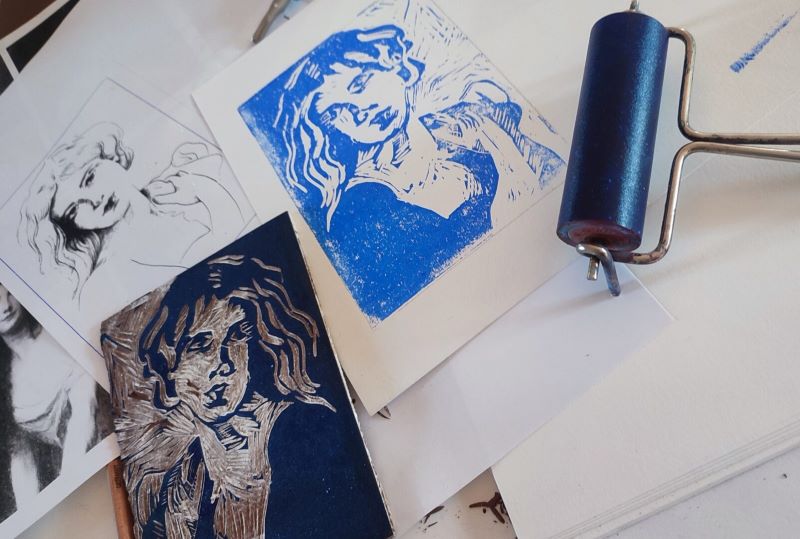 Atelier Jeunes au Musée Marzelles : Linogravure & tampon personnalisé