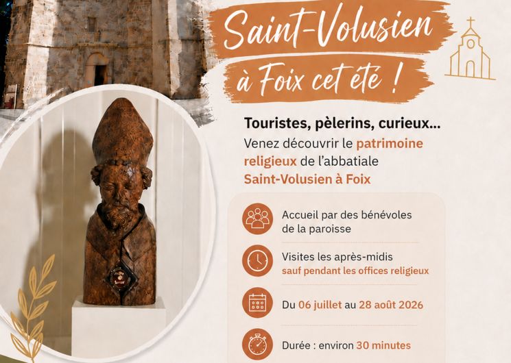 Visites commentées gratuites de l’Abbatiale Saint-Volusien