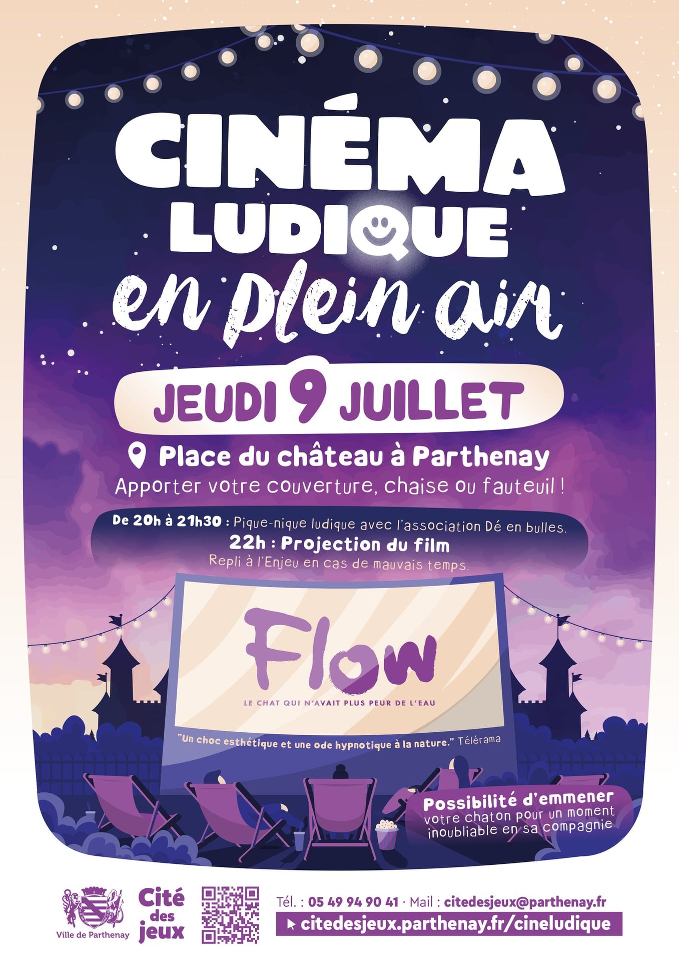 Cinéma ludique en plein air