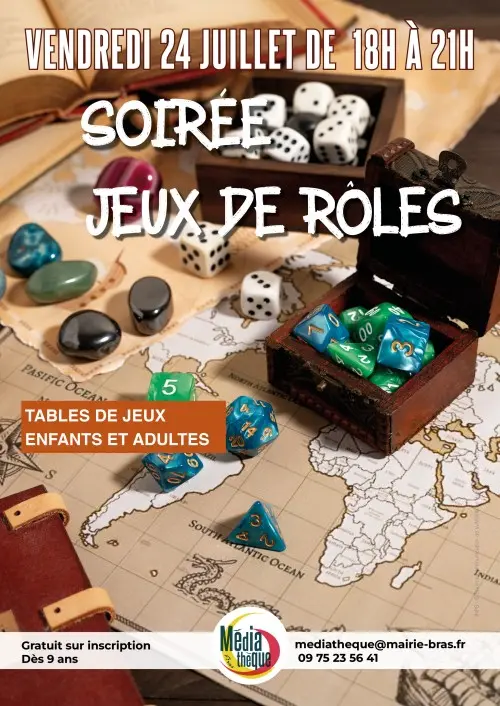 Soirée jeux de rôles (à partir de 9 ans)