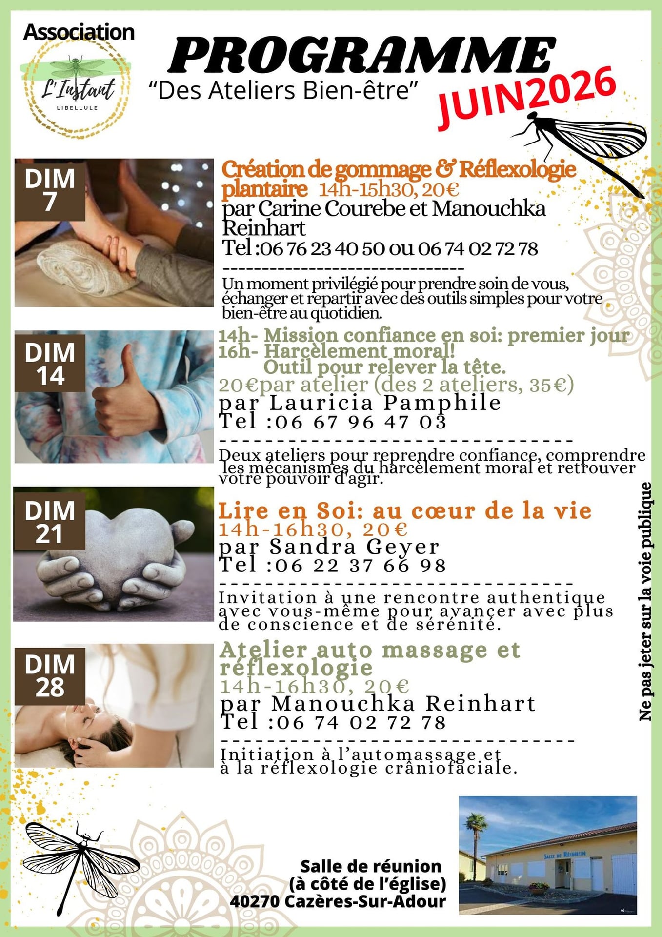 Atelier auto massage et réflexologie