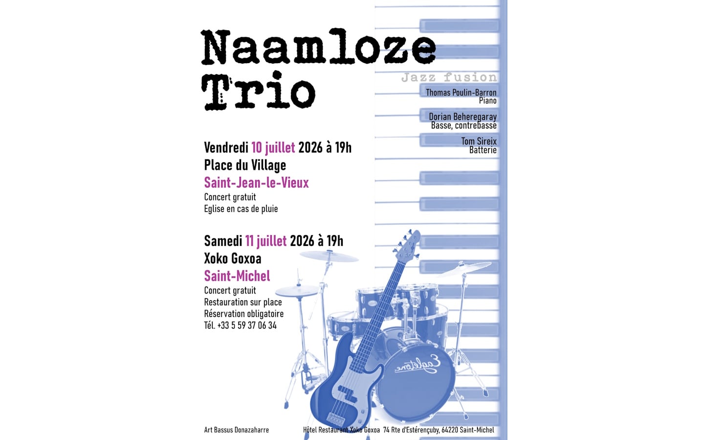Concert : Naamloze Trio