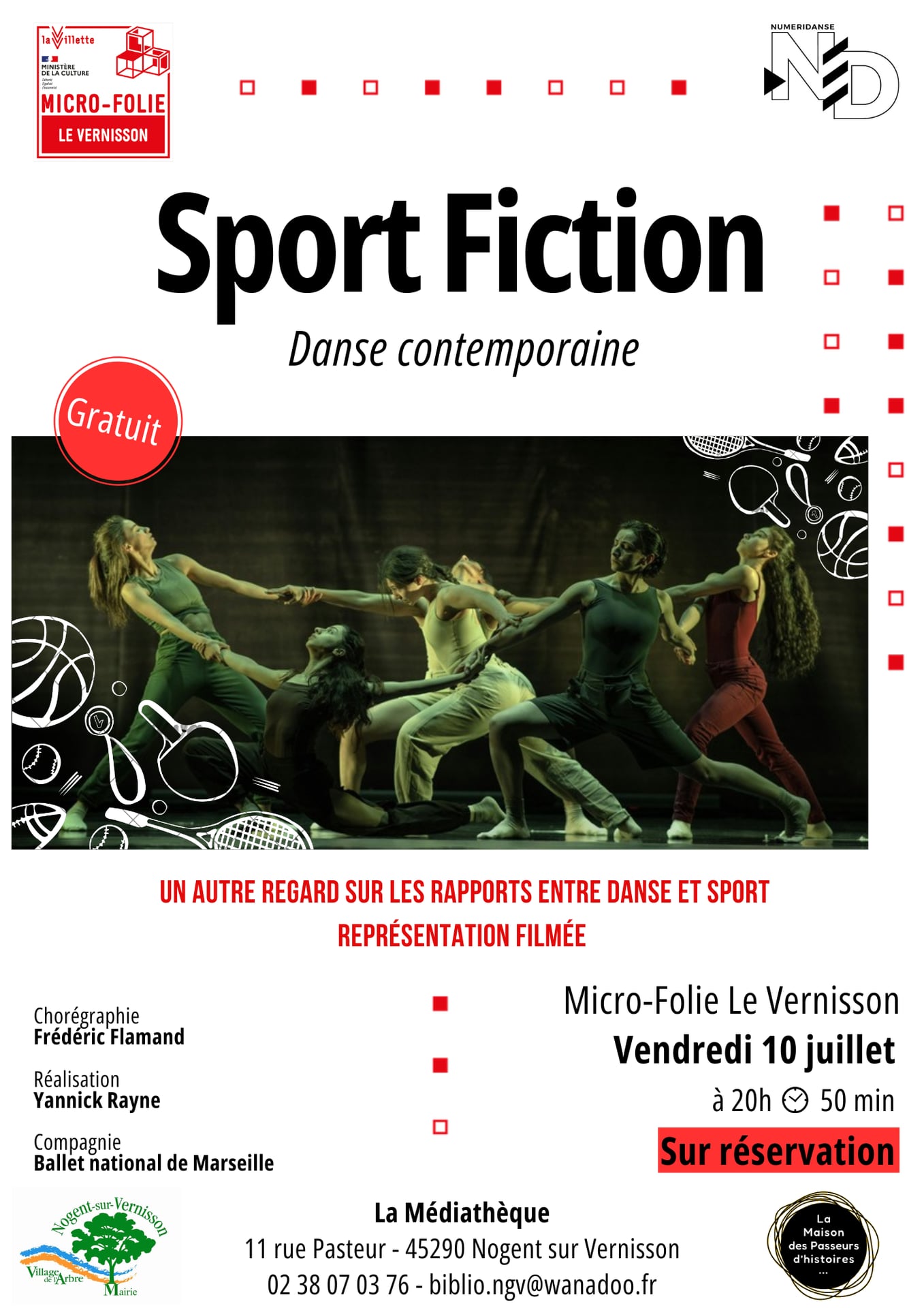Diffusion du spectacle "Sport Fiction"