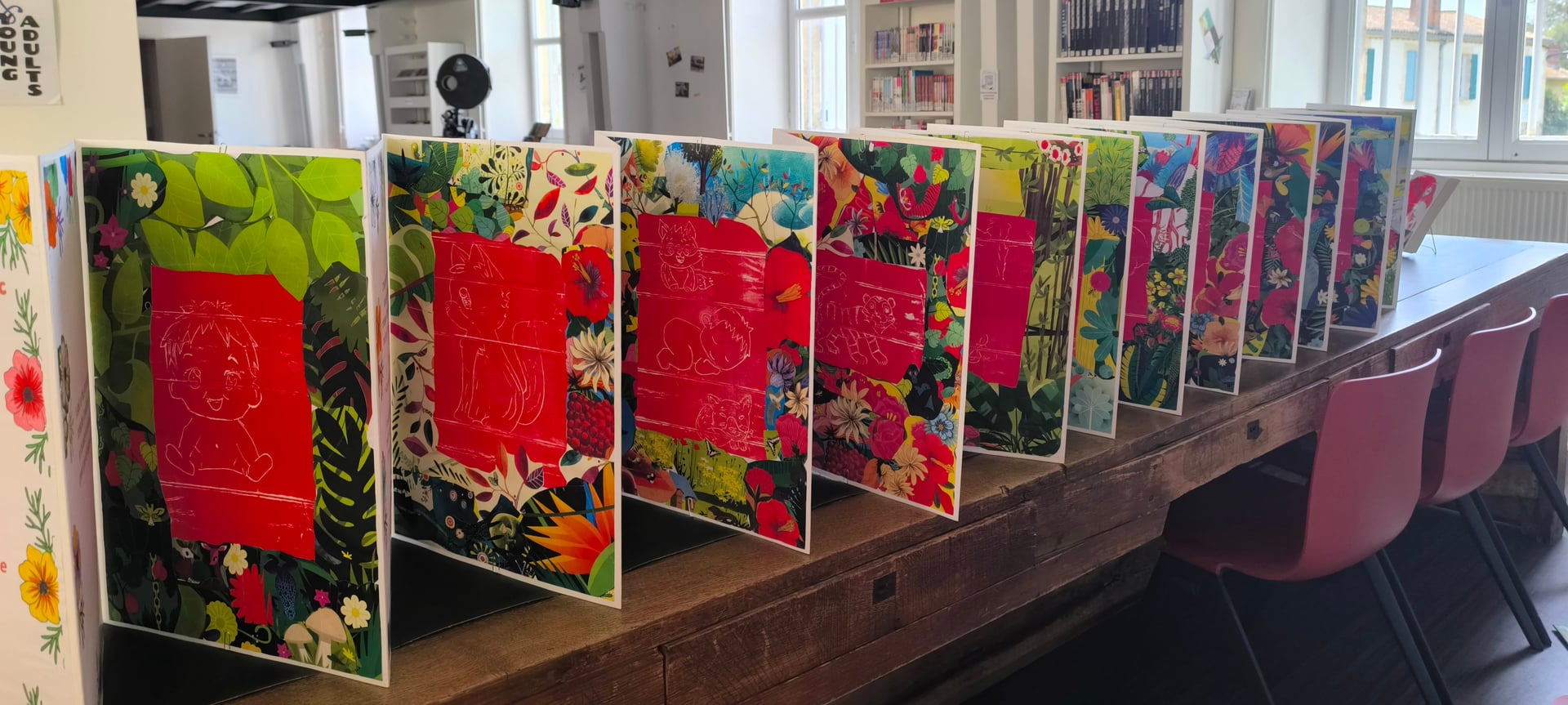 L'heure du conte avec le livre accordéon