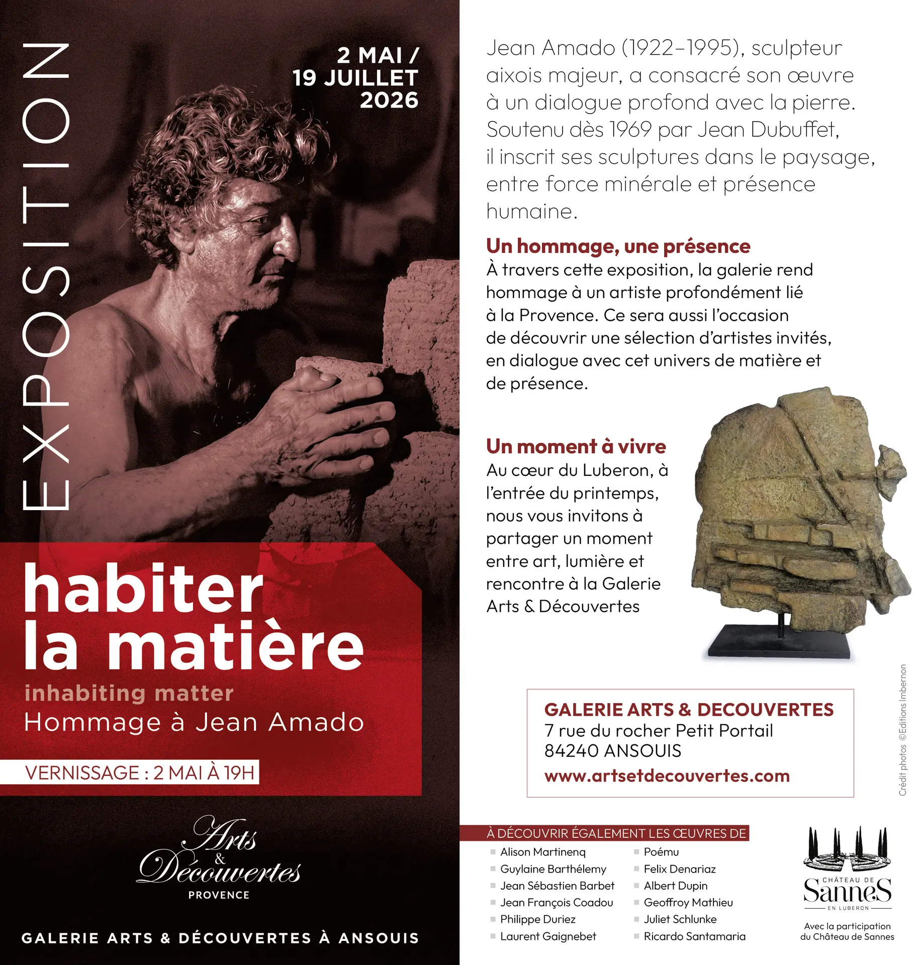 Exposition : Hommage à Jean Amado à Ansouis