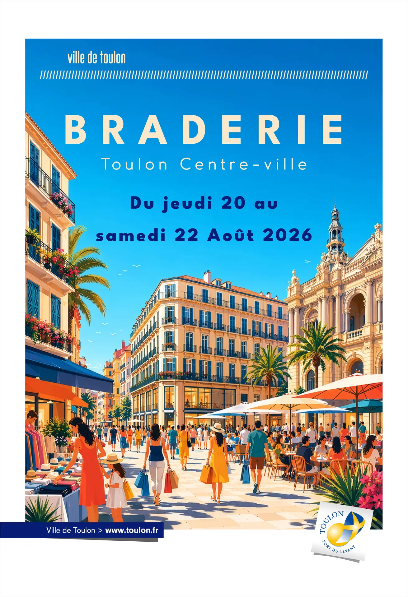 Braderie d'été en centre-ville de Toulon