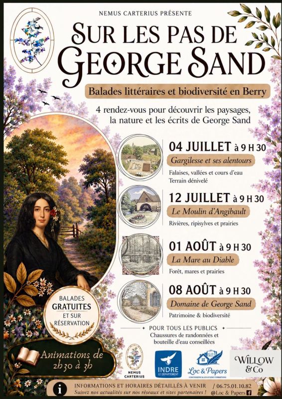 Balade littéraire et biodiversité en Berry à Gargilesse