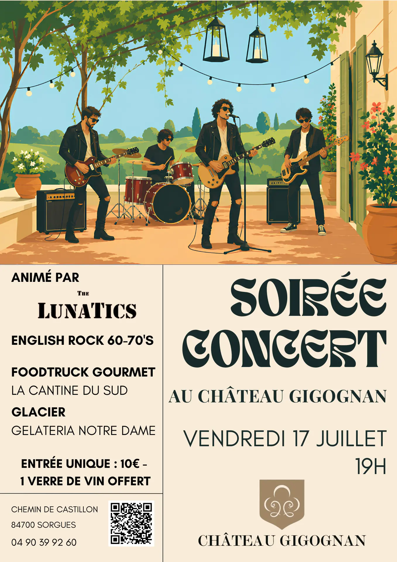 Soirée Concert au Château Gigognan