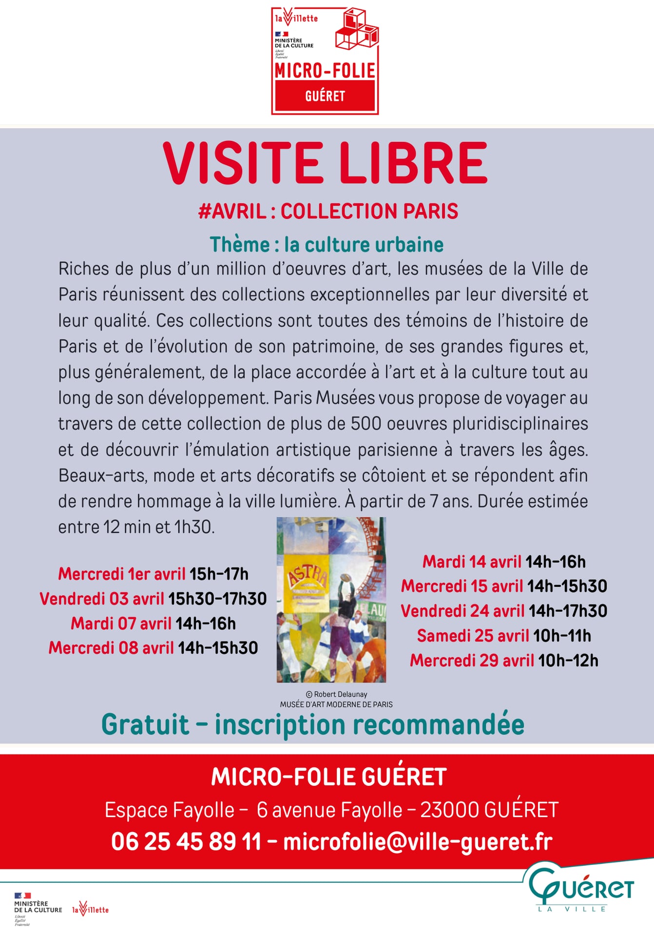 Visite libre collection Grand Est Micro-Folie Guéret