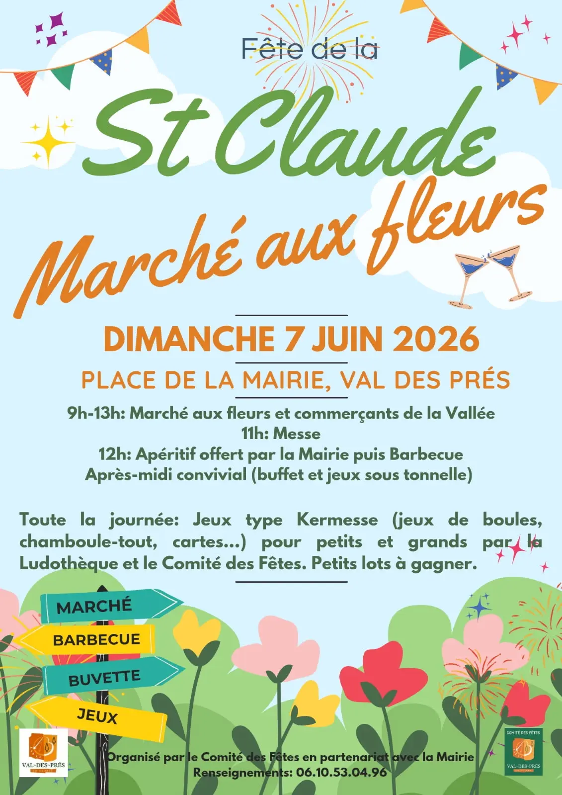 Marché aux fleurs de la fête de la Saint Claude