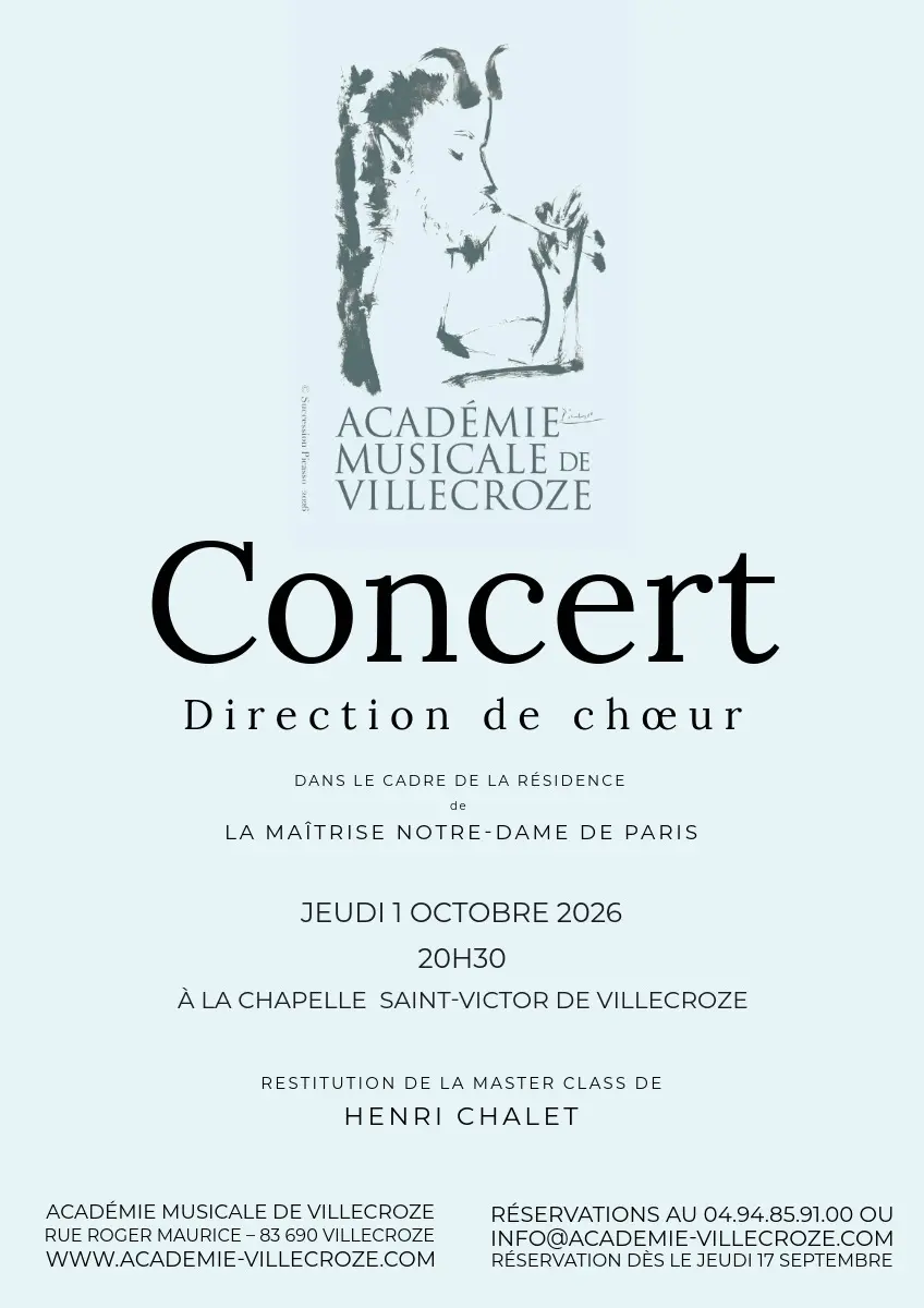 Concert chant choral de la maîtrise Notre Dame de Paris