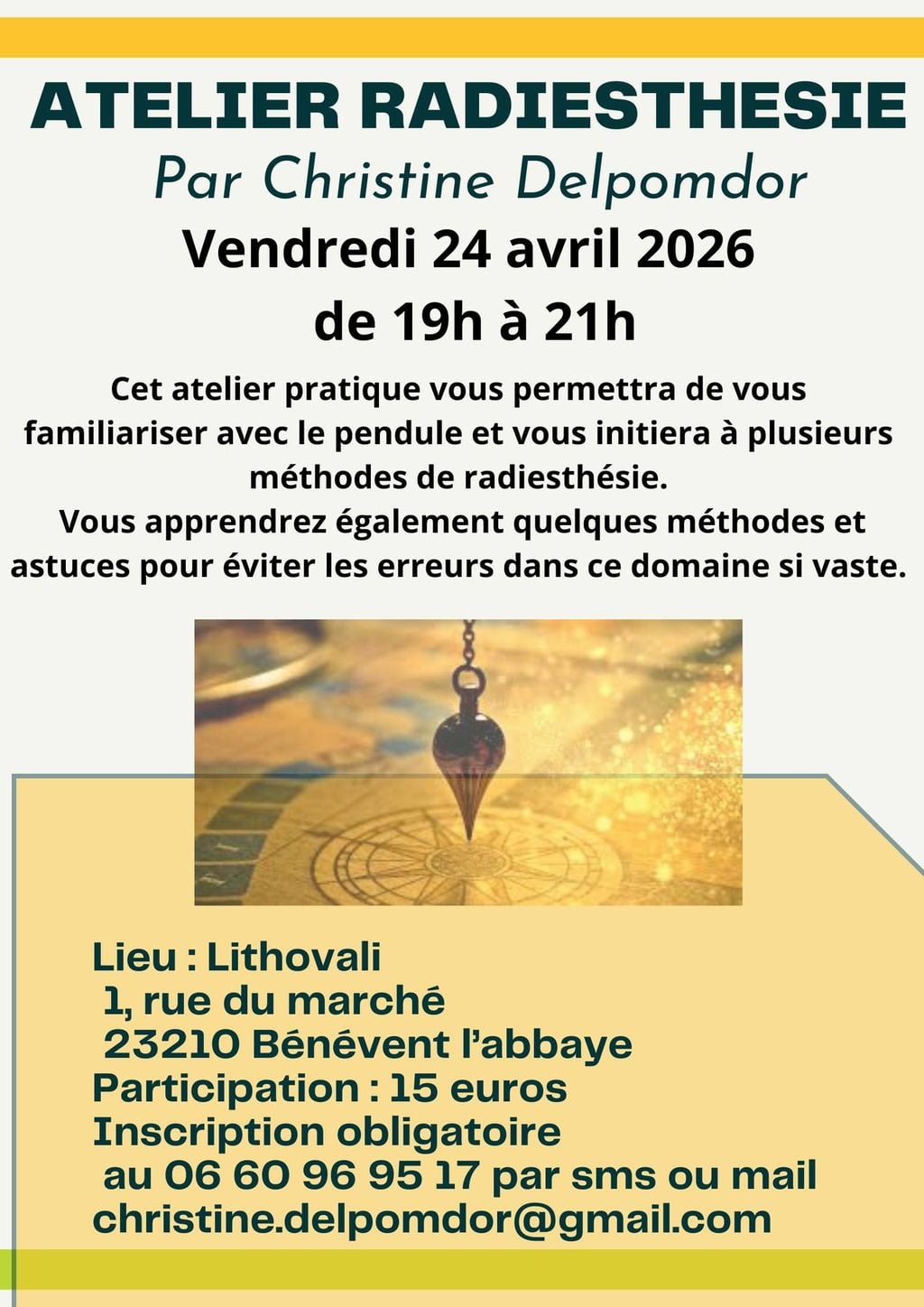 Atelier Radiesthésie