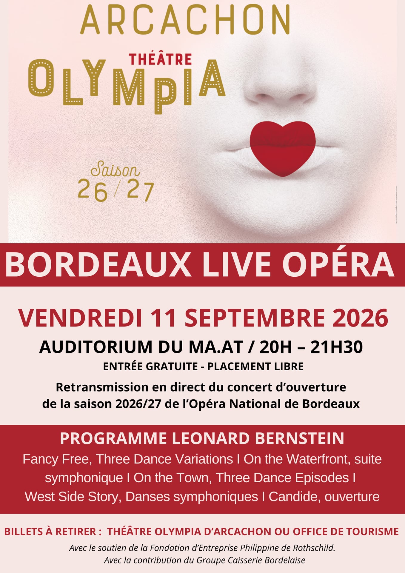 Bordeaux Live Opera : retransmission en direct depuis le Grand Théâtre de Bordeaux
