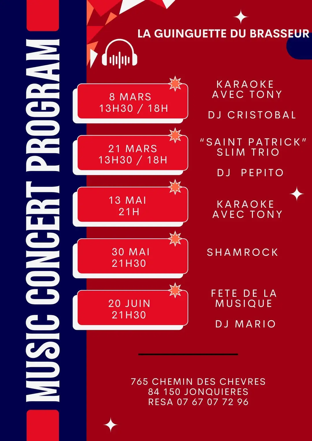 Fête de la musique à la Guinguette du brasseur