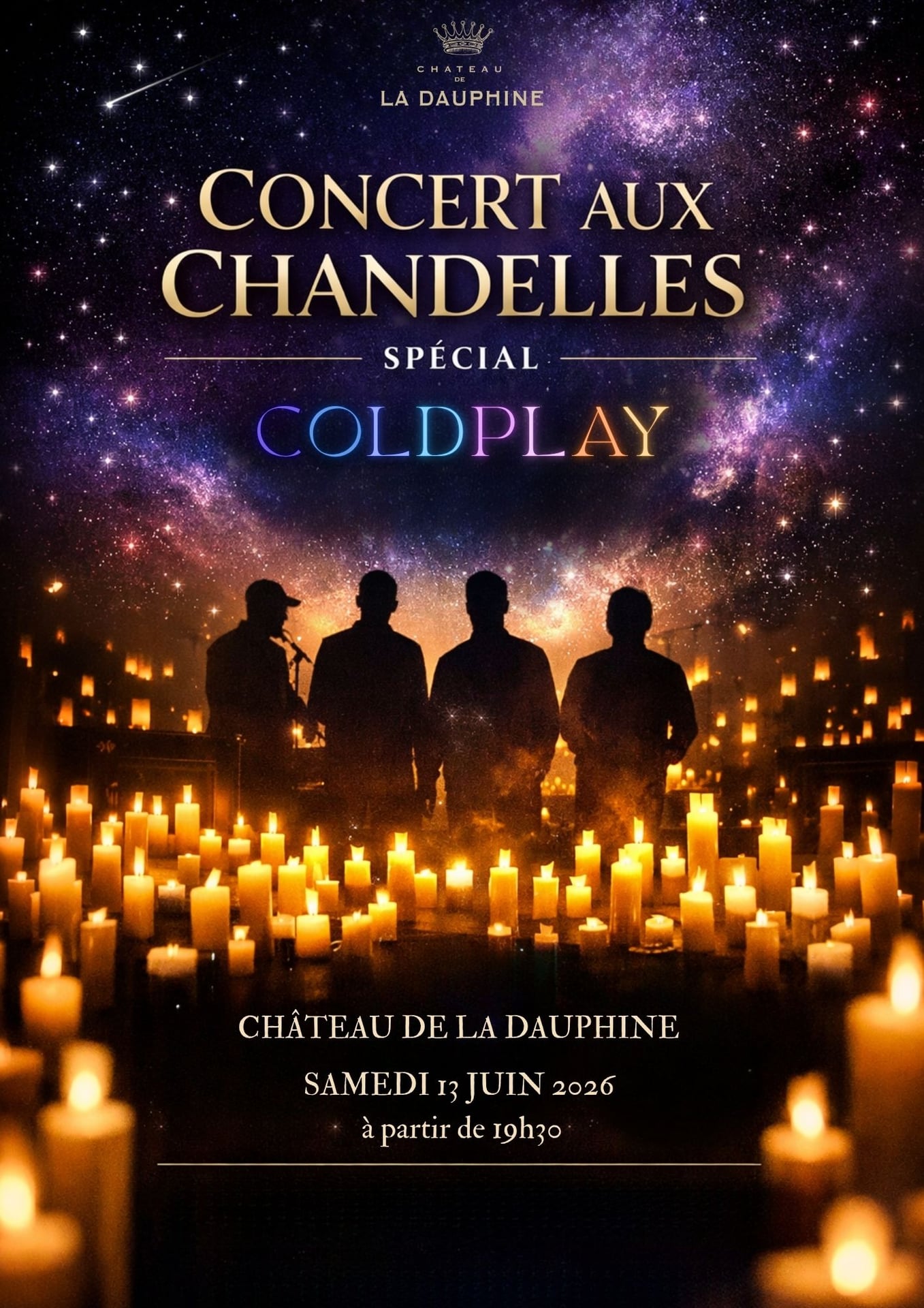 Château de la Dauphine - Concert aux chandelles : Coldplay