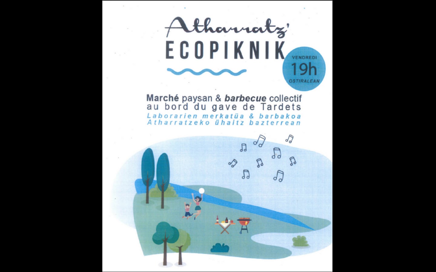 Ecopiknik, marché paysan et barbecue collectif