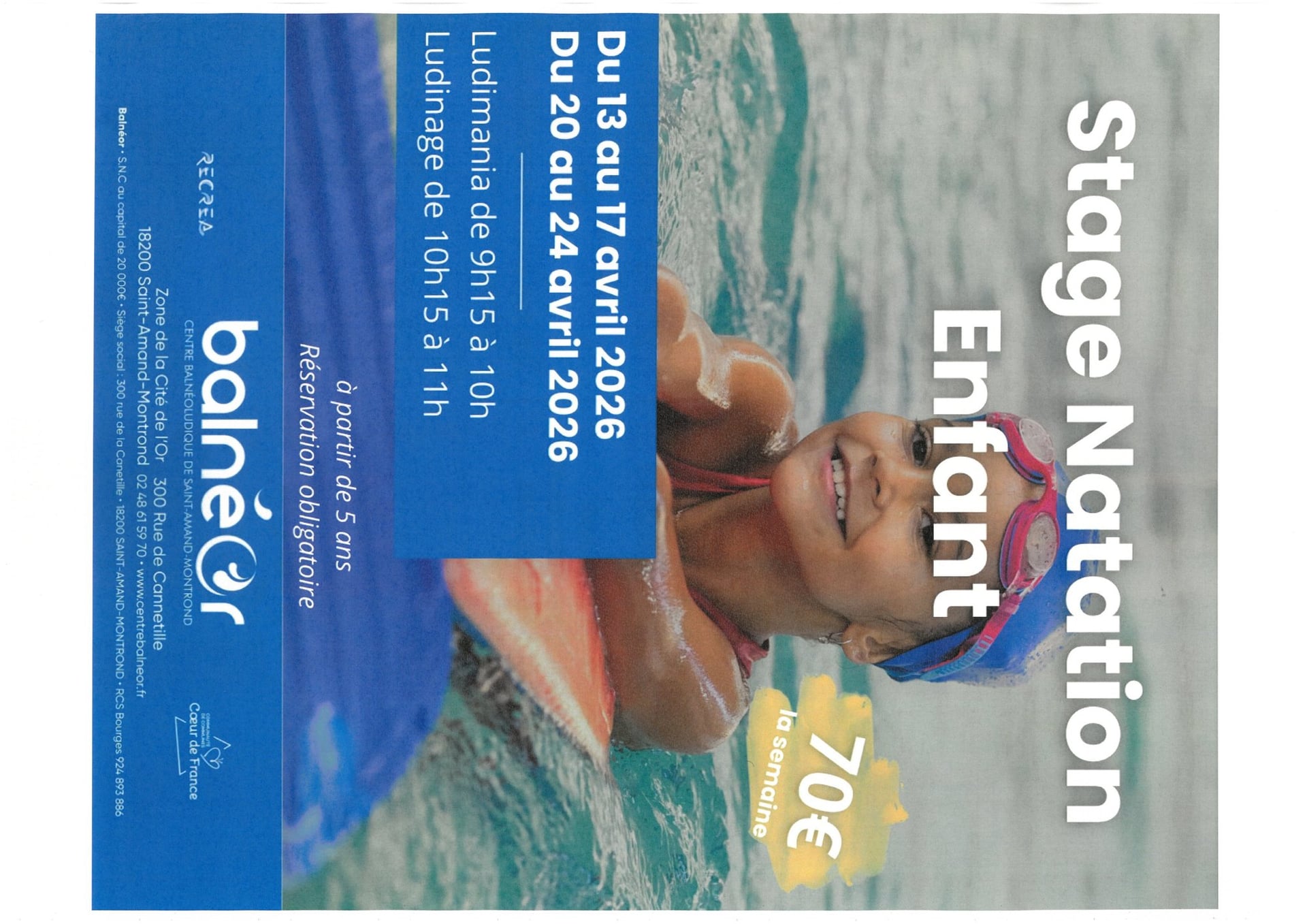 Stage Natation enfant