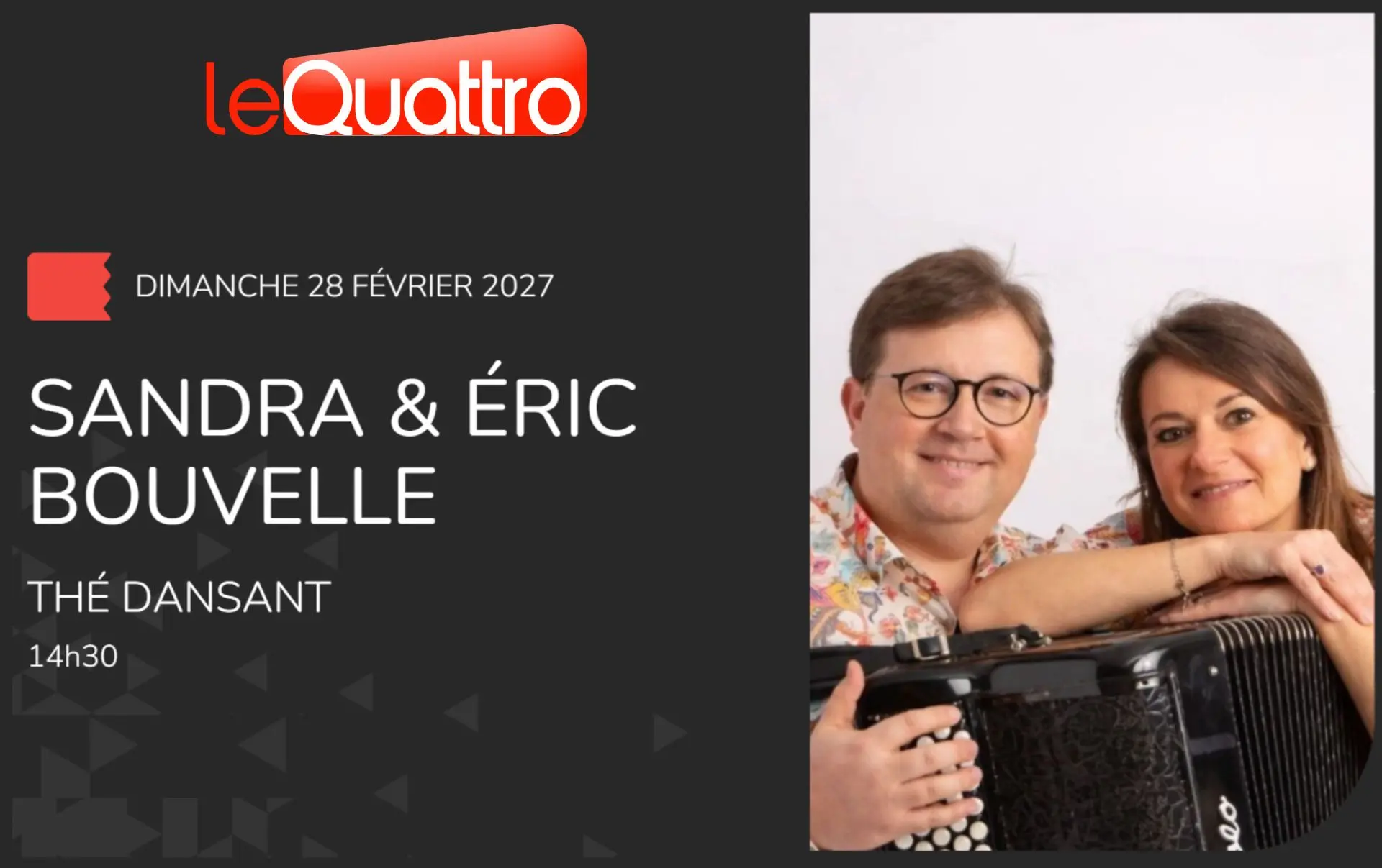 Thé Dansant avec Sandra & Éric Bouvelle