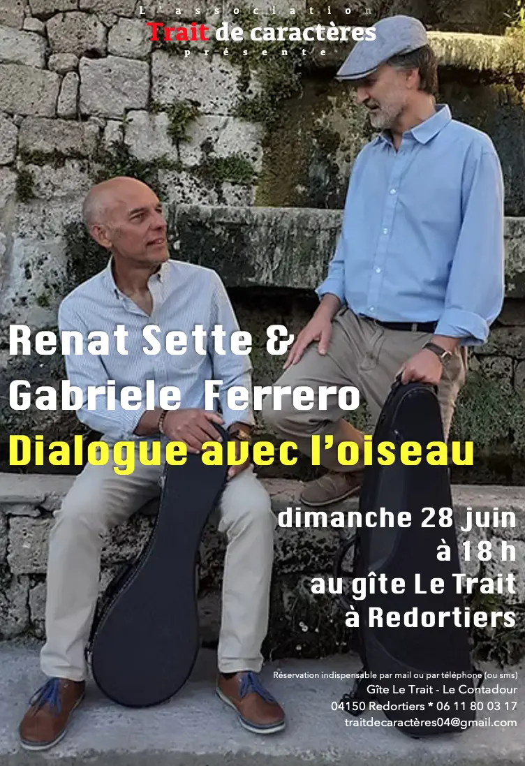 Trait de Caractères présente renat Sette et Gabriele Ferrero