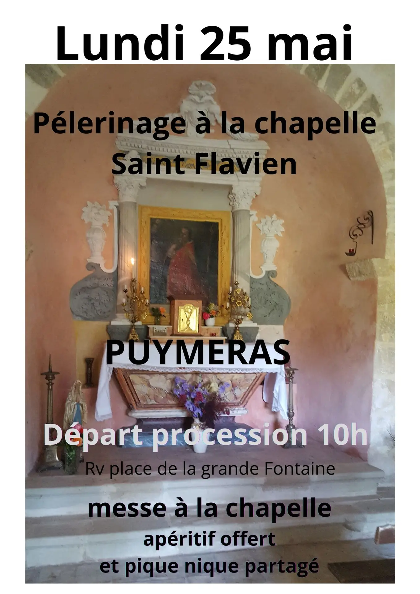 Pèlerinage de Pentecôte à la chapelle Saint Flavien