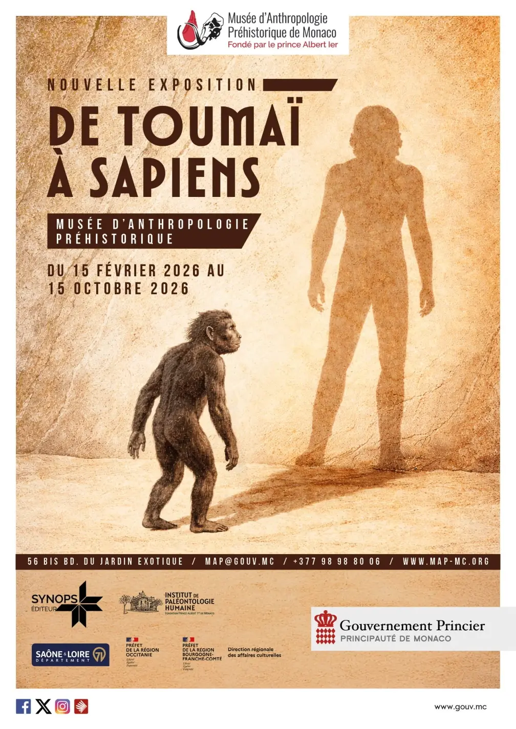 Exposition "De Toumaï à Sapiens"