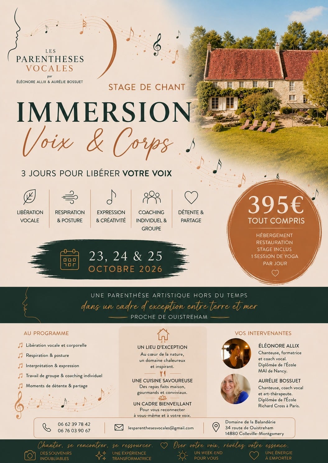 Stage de Chant Immersion Voix & Corps