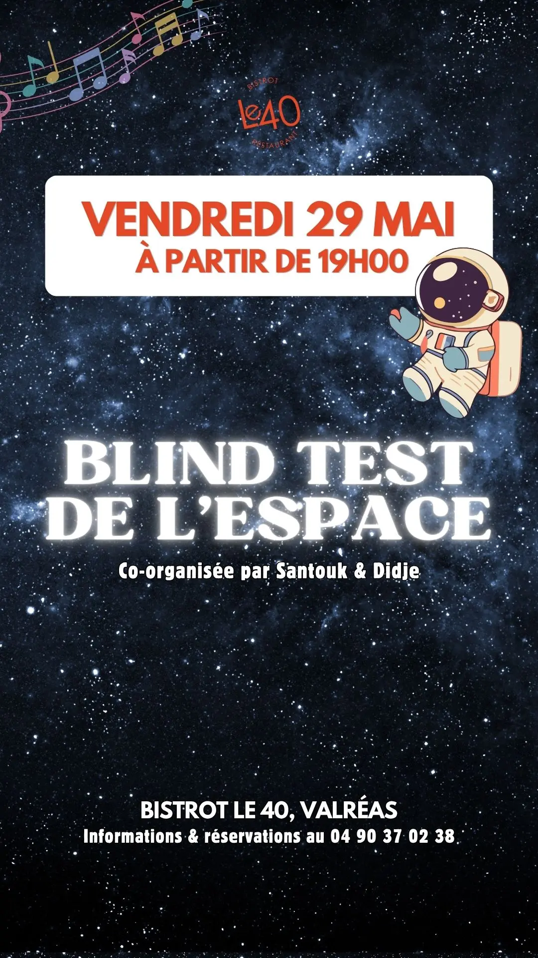 Blind Test - Restaurant Le 40