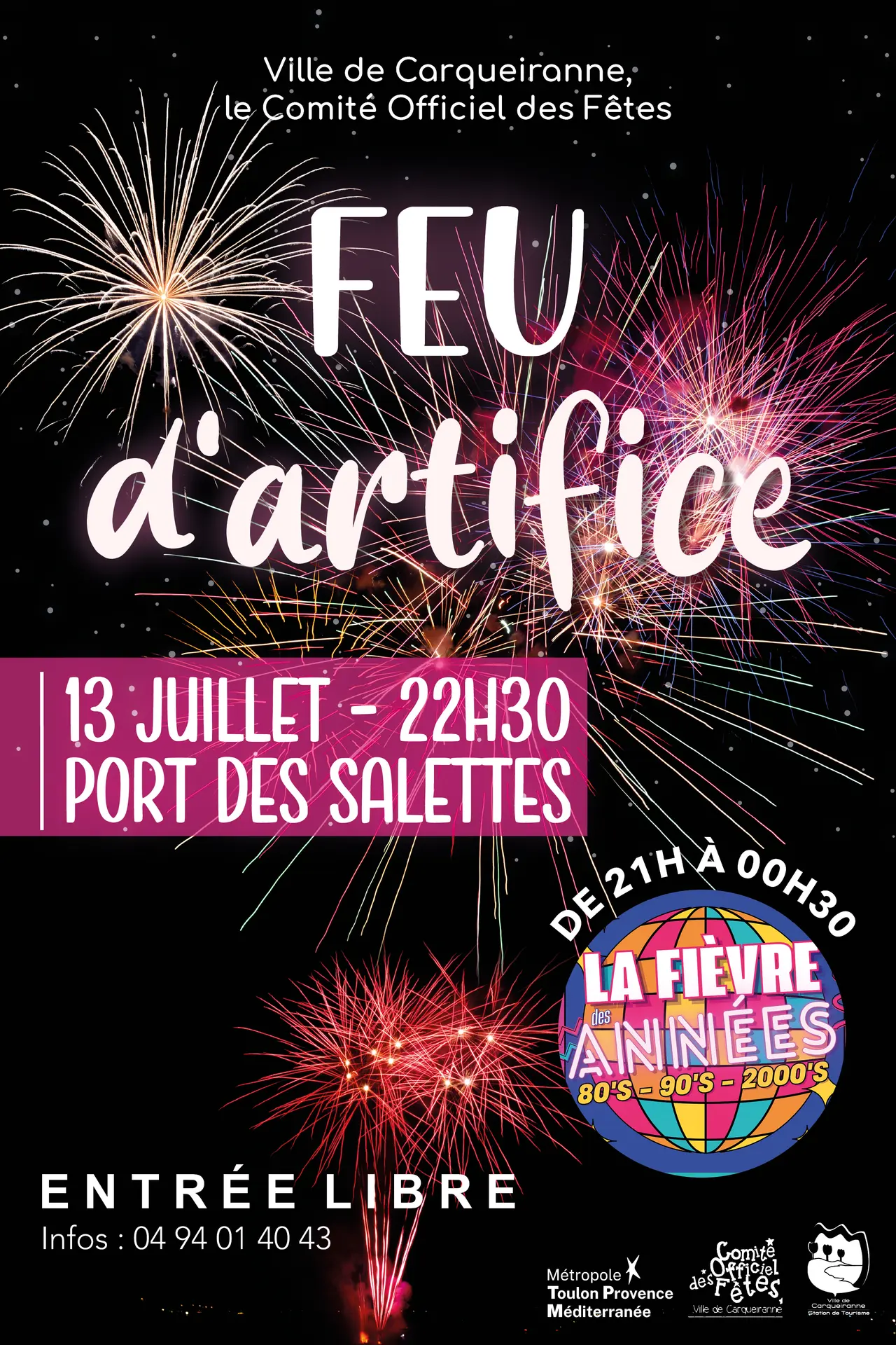DJ et feu d'artifice
