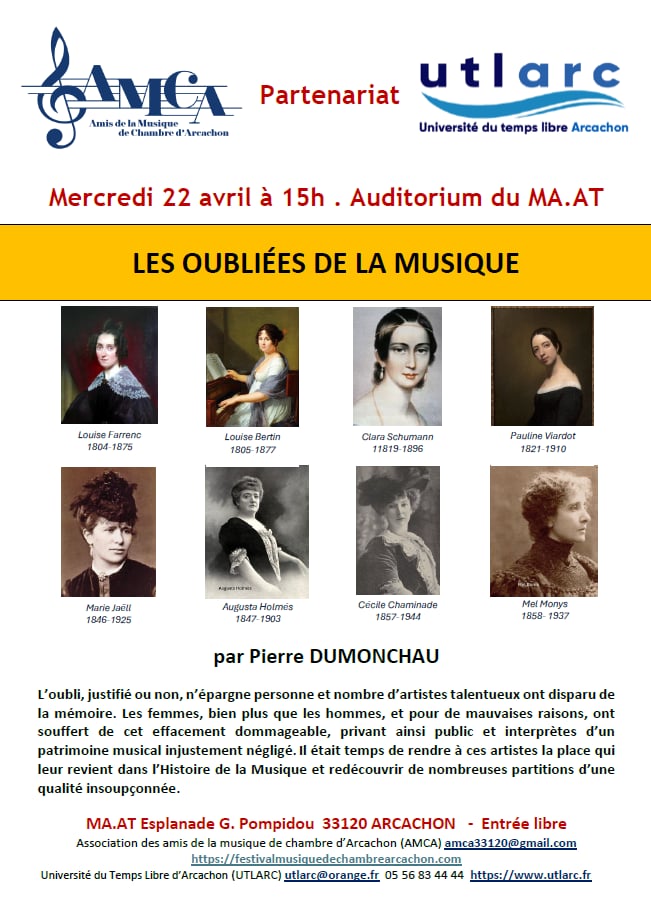 Conférence : les oubliées de la musique